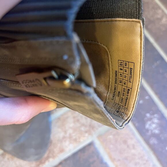 Vionic Womens Shantelle Taupe Zipper Ankle Boots 10 Wide Floor Model Waterproof - Picture 10 of 12